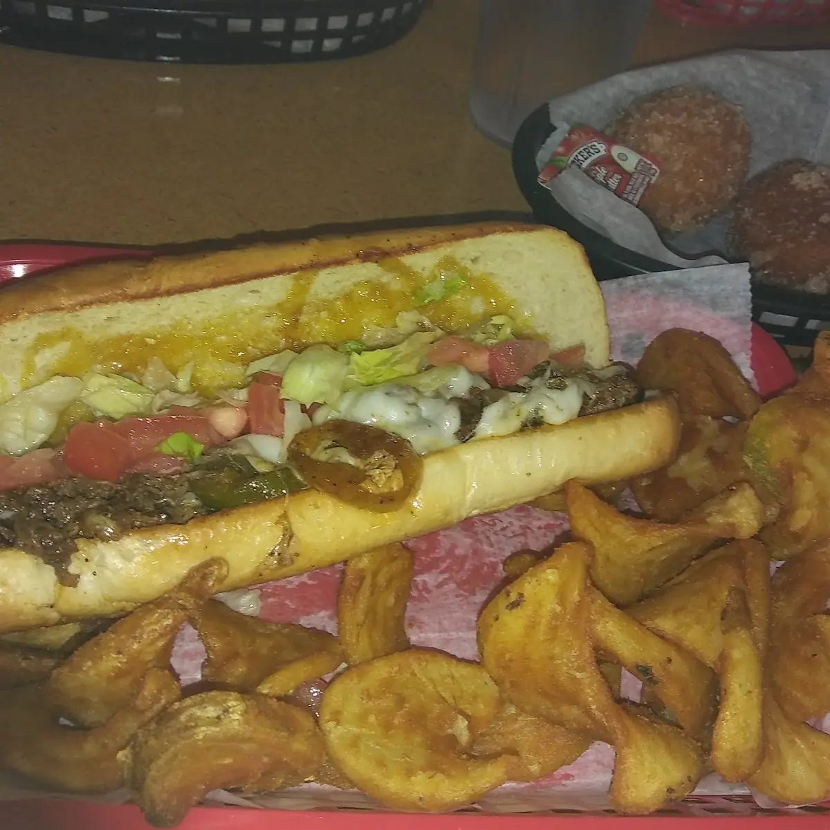 Steak Philly and Fries