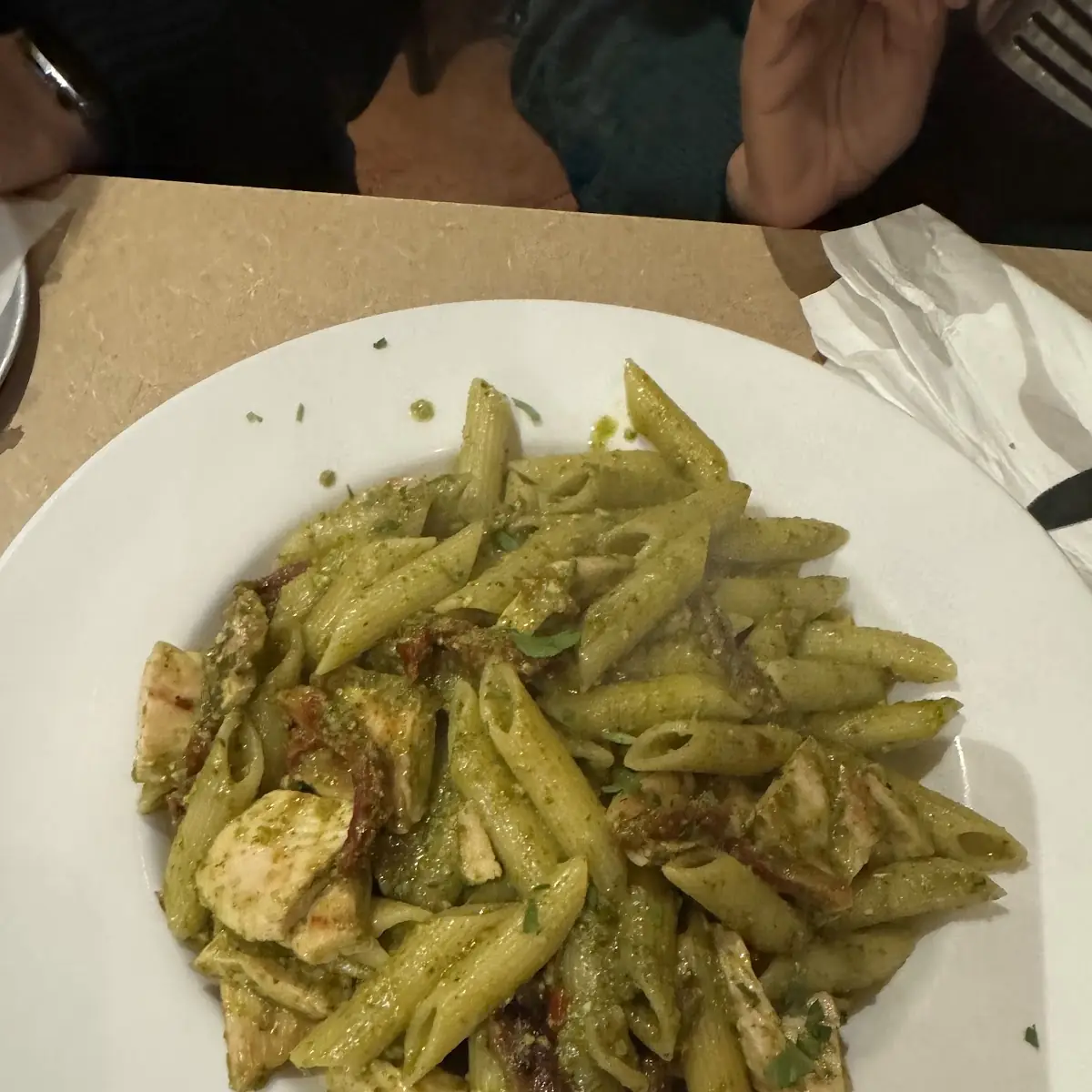 Garlic Pesto Chicken Pasta