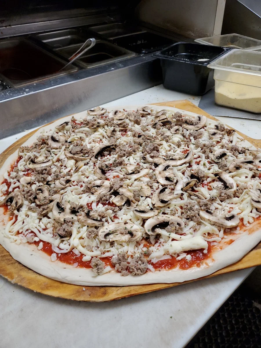 Mushroom & Sausage Pizza