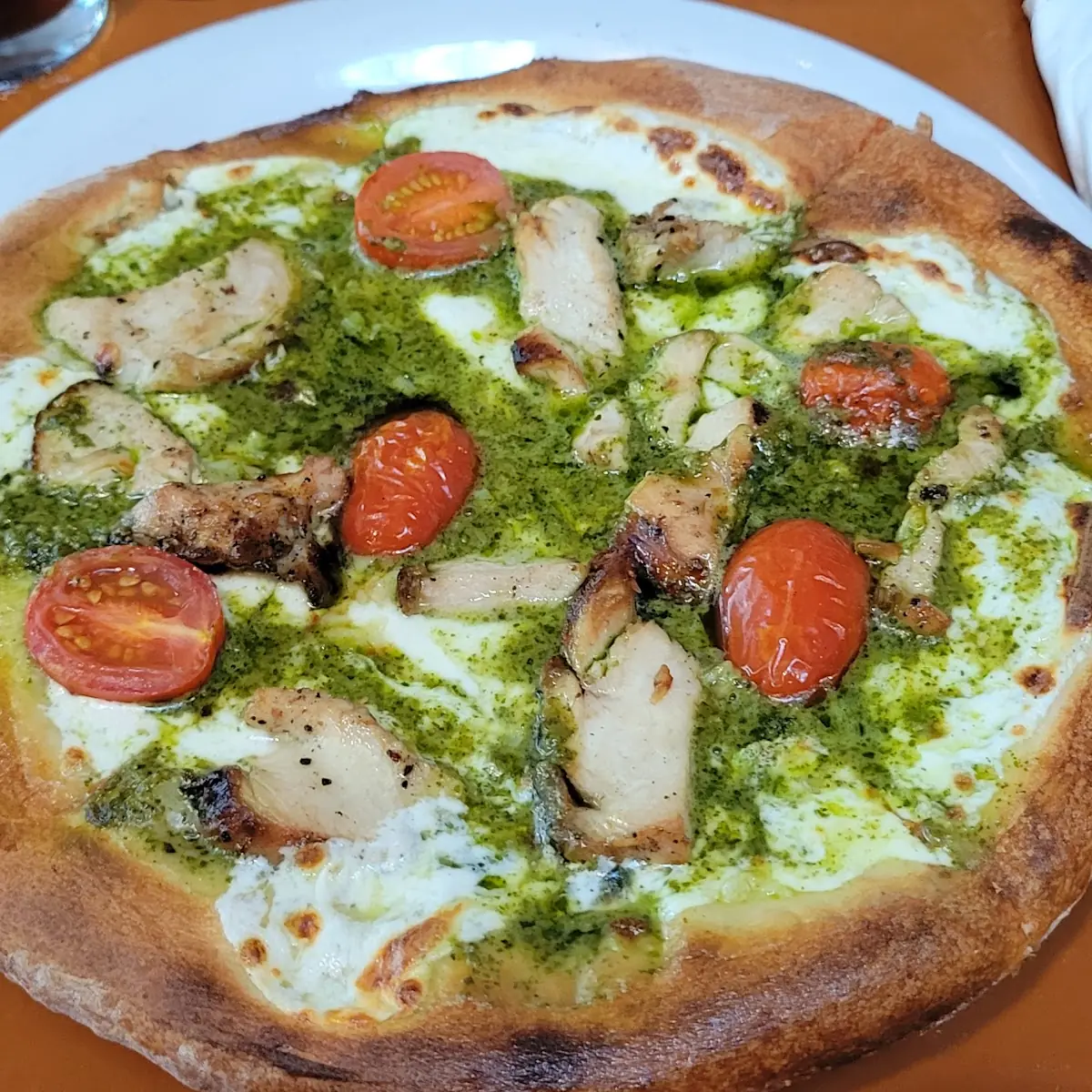 Pesto Chicken Pizza