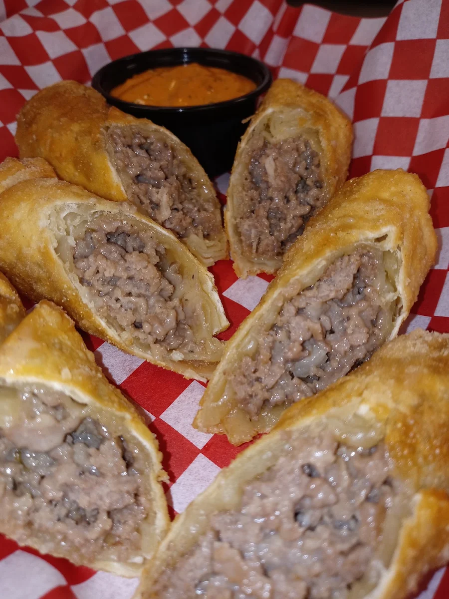 Cheese Steak Egg Rolls