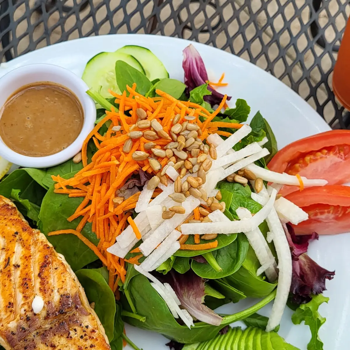 Salmon Spinach Salad