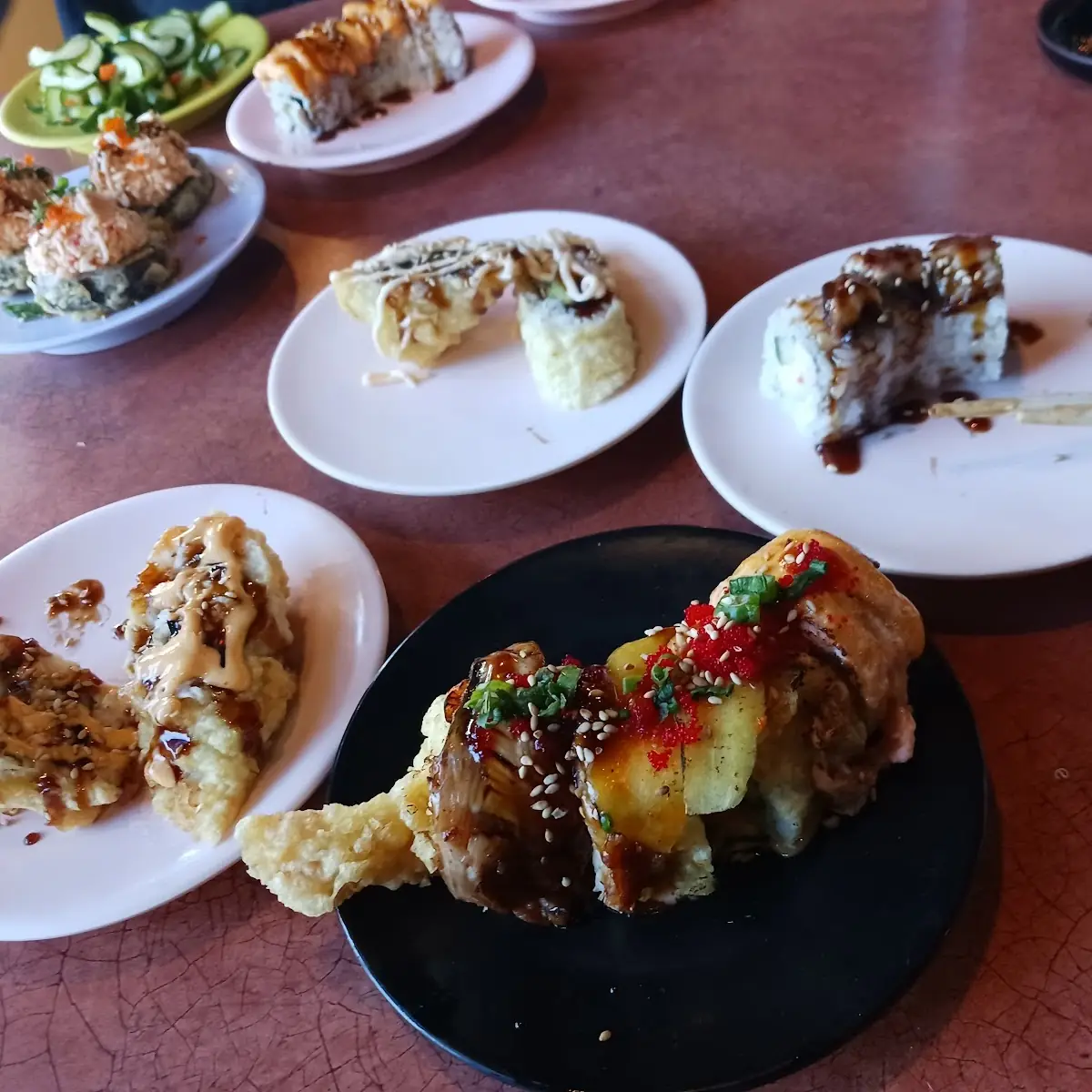 Tempura Shrimp Roll with Sauce