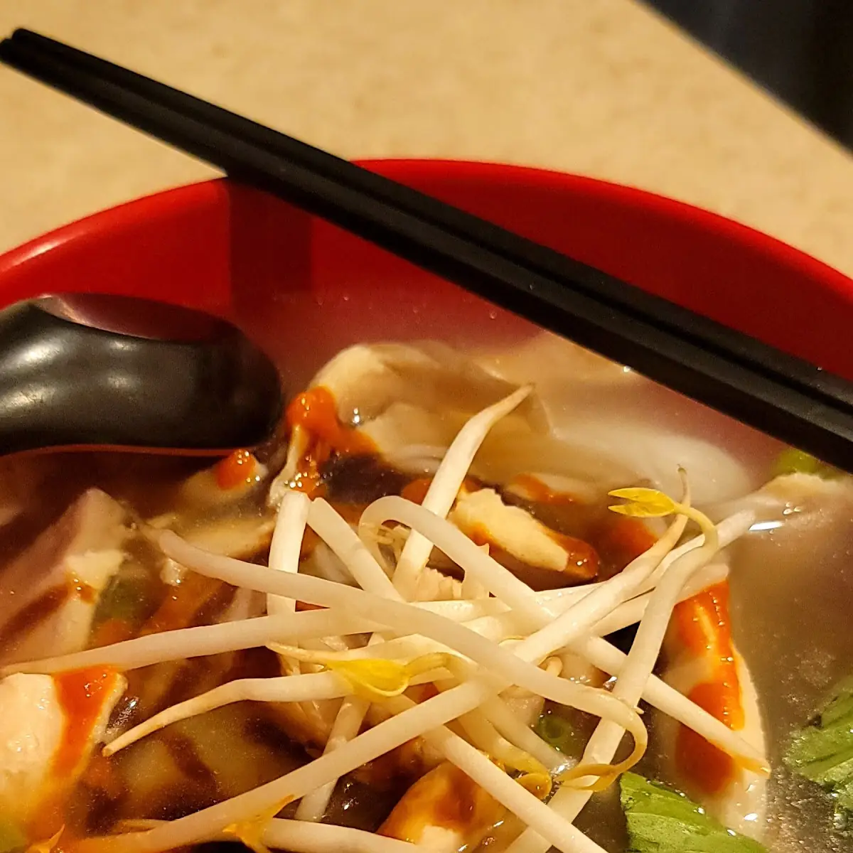Pho Rau Gay  "Vegetable Tofu Noodle Soup"