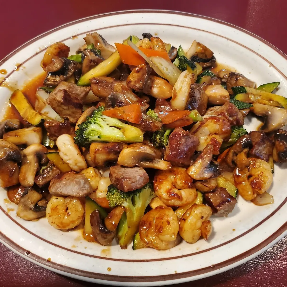 Low Carb Steak and Shrimp