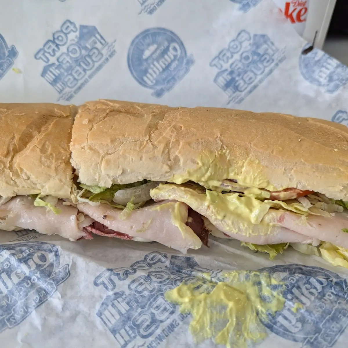 Large Turkey Roast Beef Provolone Sandwich