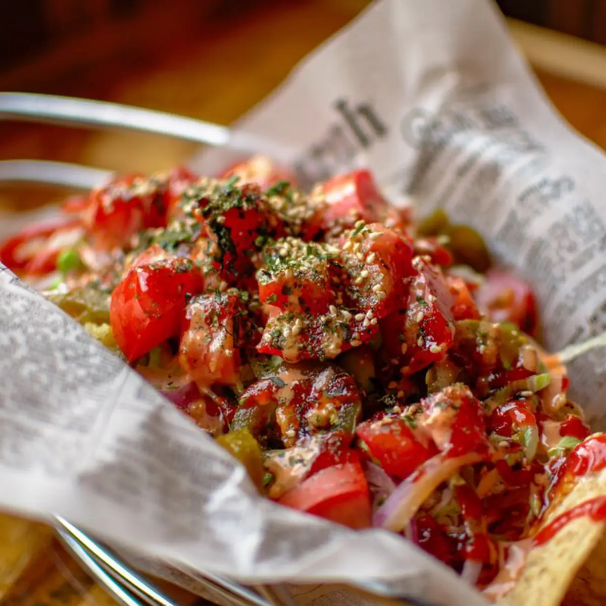 Spicy Tuna Nacho Poke