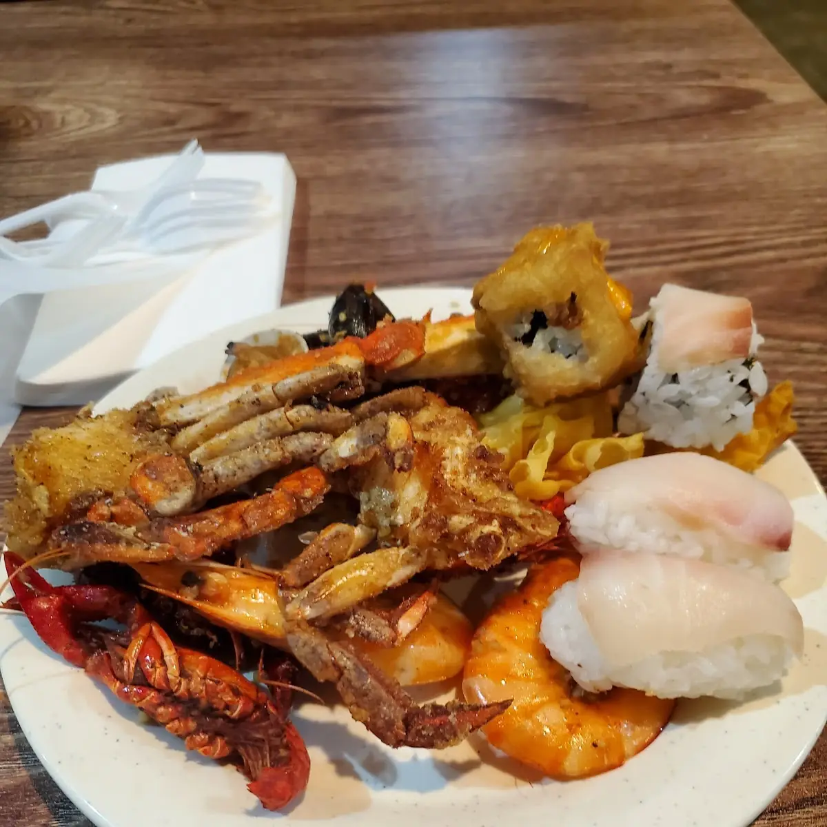 Salt & Pepper Fried Crab with Crawfish