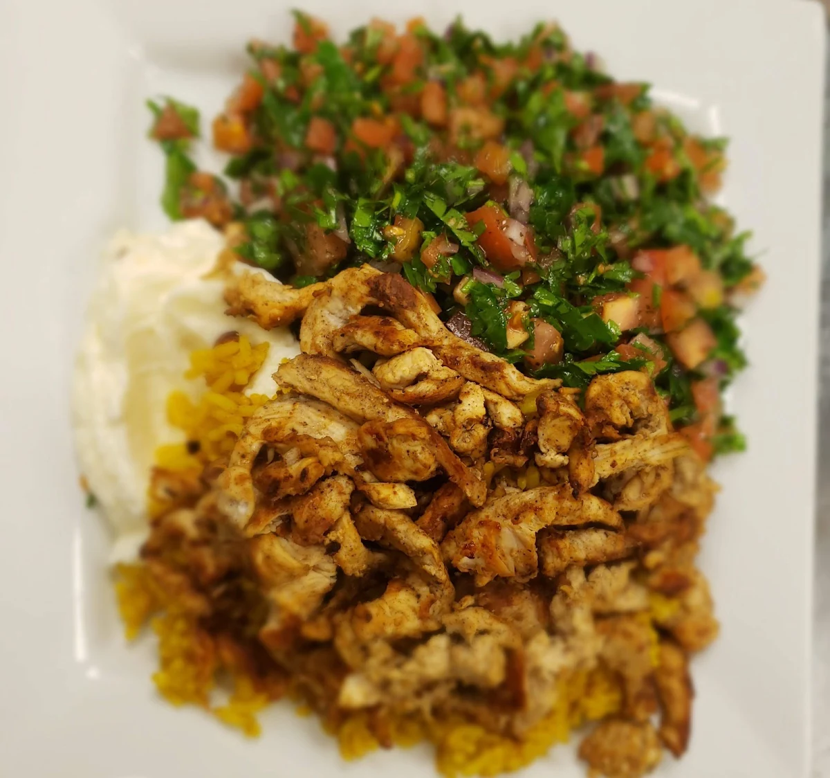 Chicken Shawarma with Tabouli Salad