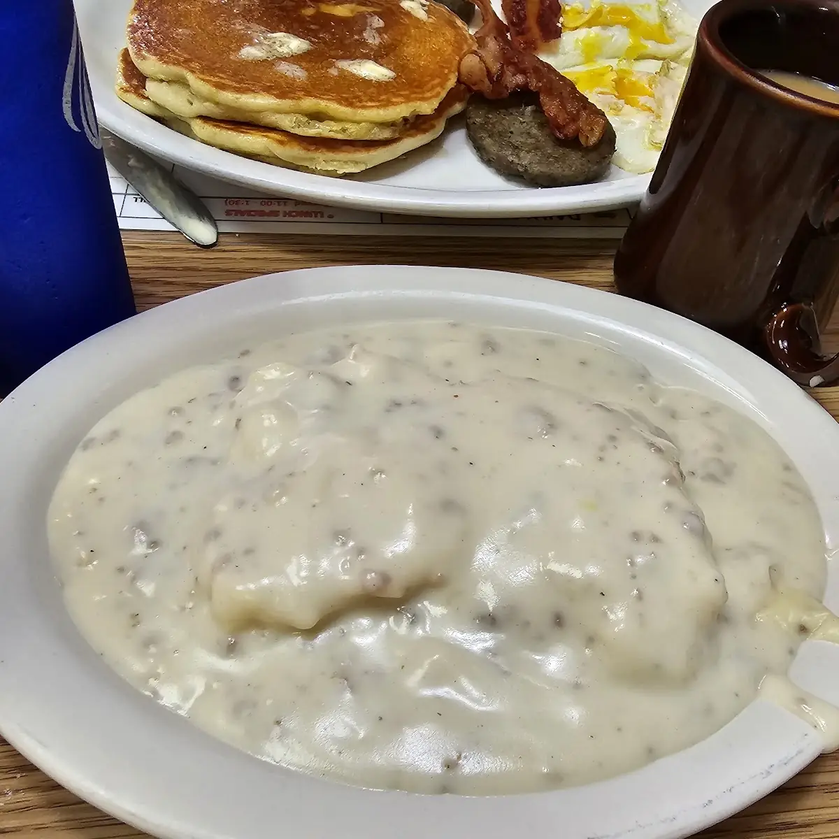 Biscuits and Gravy & Extra Crispy Bacon