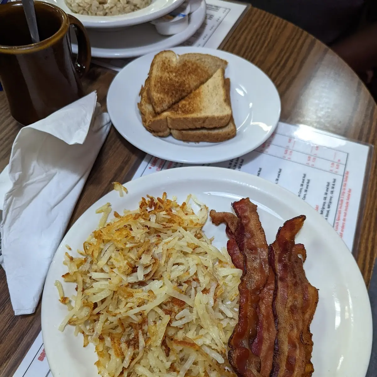 Eggs Hash Browns Sausage Links