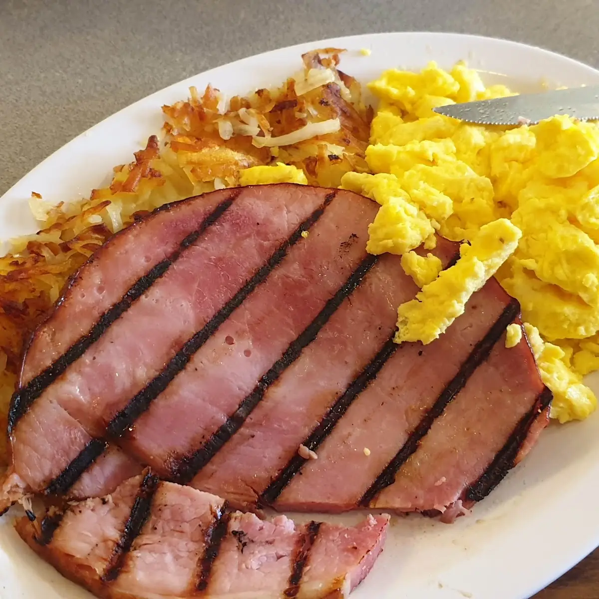 Eggs & Smoked Ham Steak