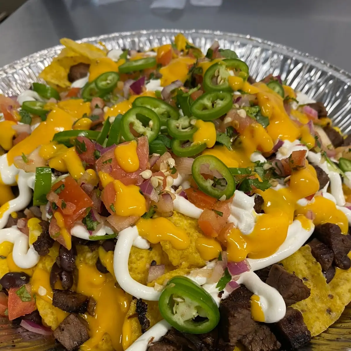 Steak Nachos Supreme
