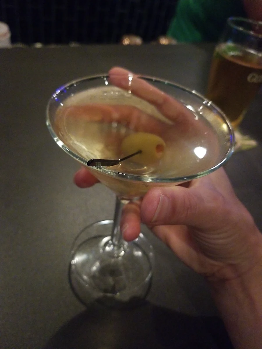 Dirty Martini with Tanqueray