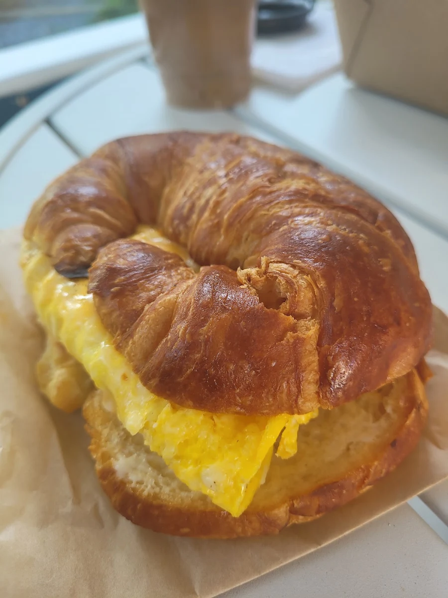 Ham Egg and Cheese Croissant Sandwich