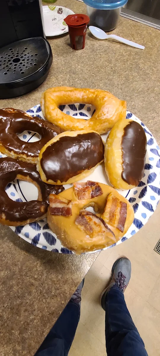 Bavarian Cream Chocolate and Maple Bacon Donuts