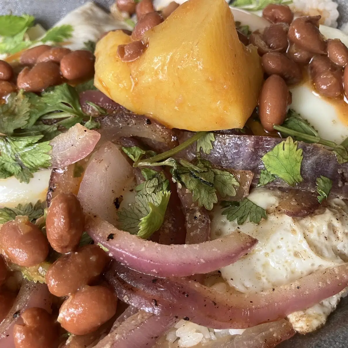 Special Request Rice & Beans w Cilantro Redonions