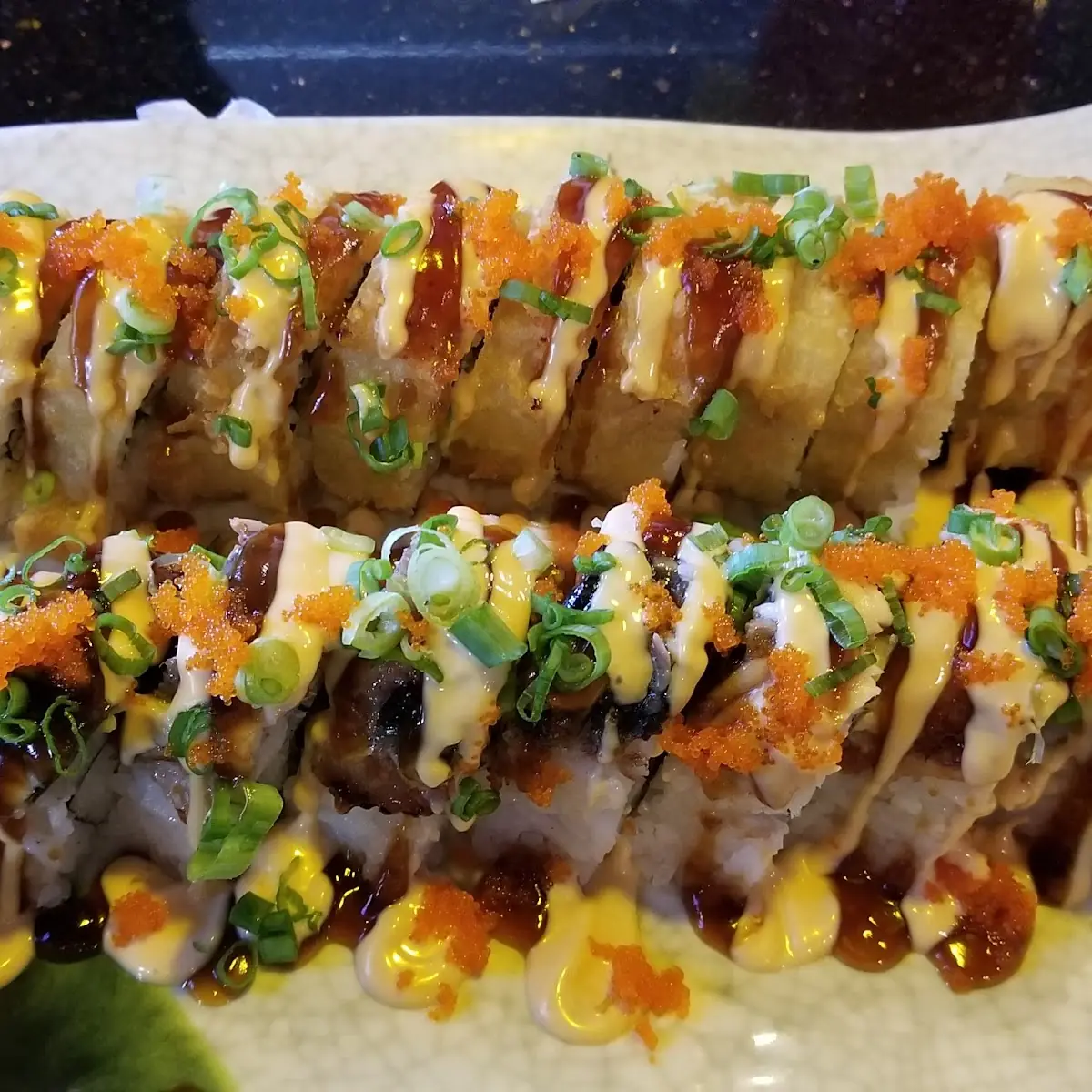 Dragon Roll and California Roll