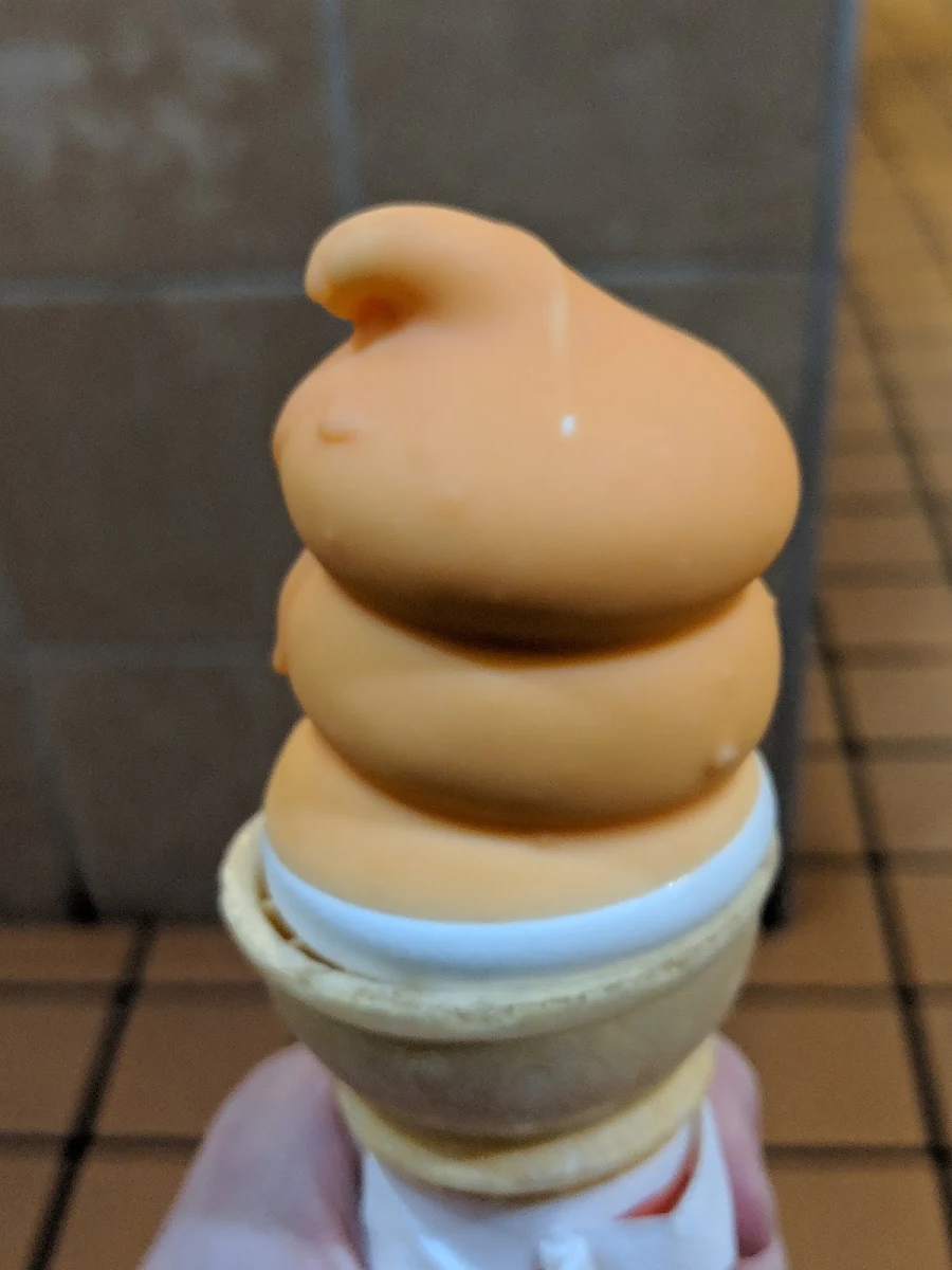 Dreamsicle Dipped Cone