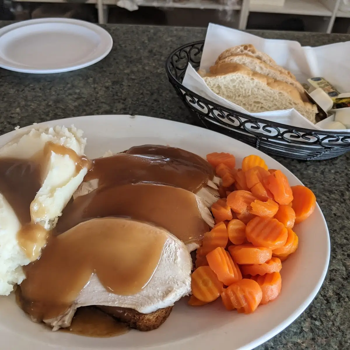 Open Face Turkey Plate
