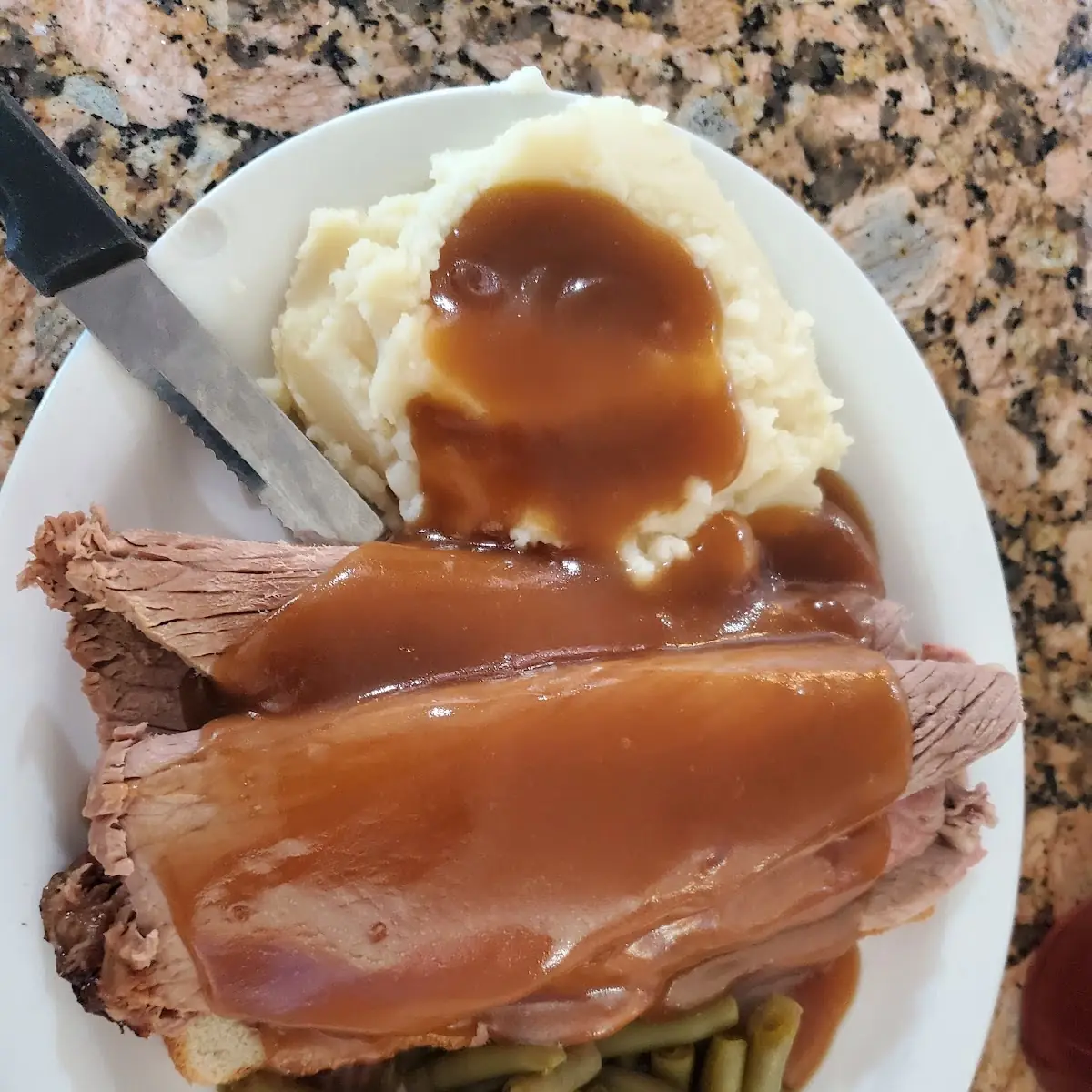 Open Faced Roast Beef