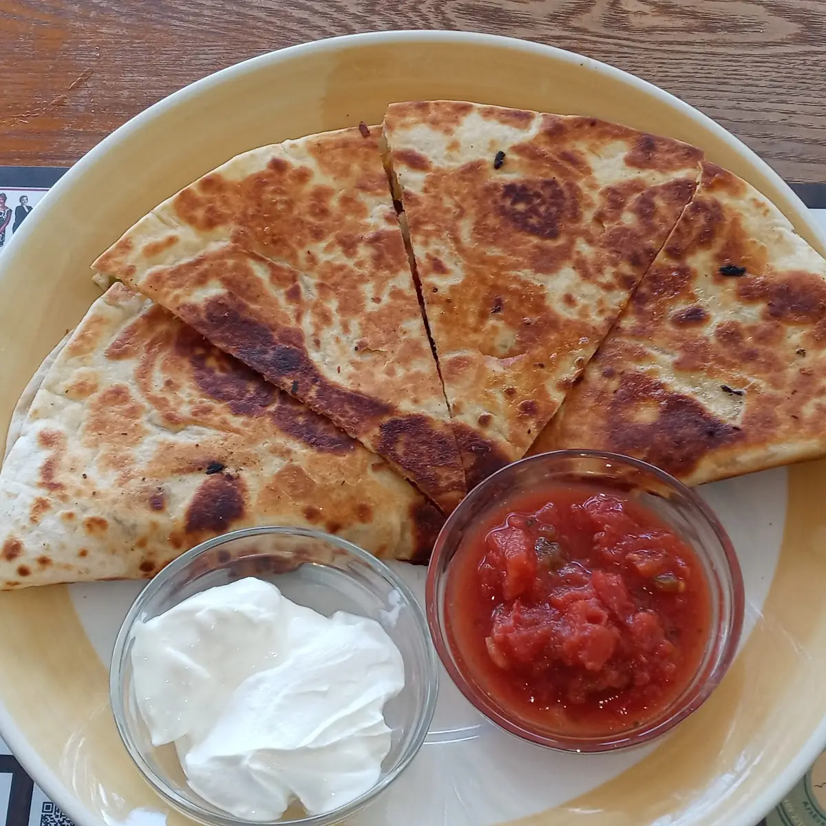 A Chicken Quesadilla