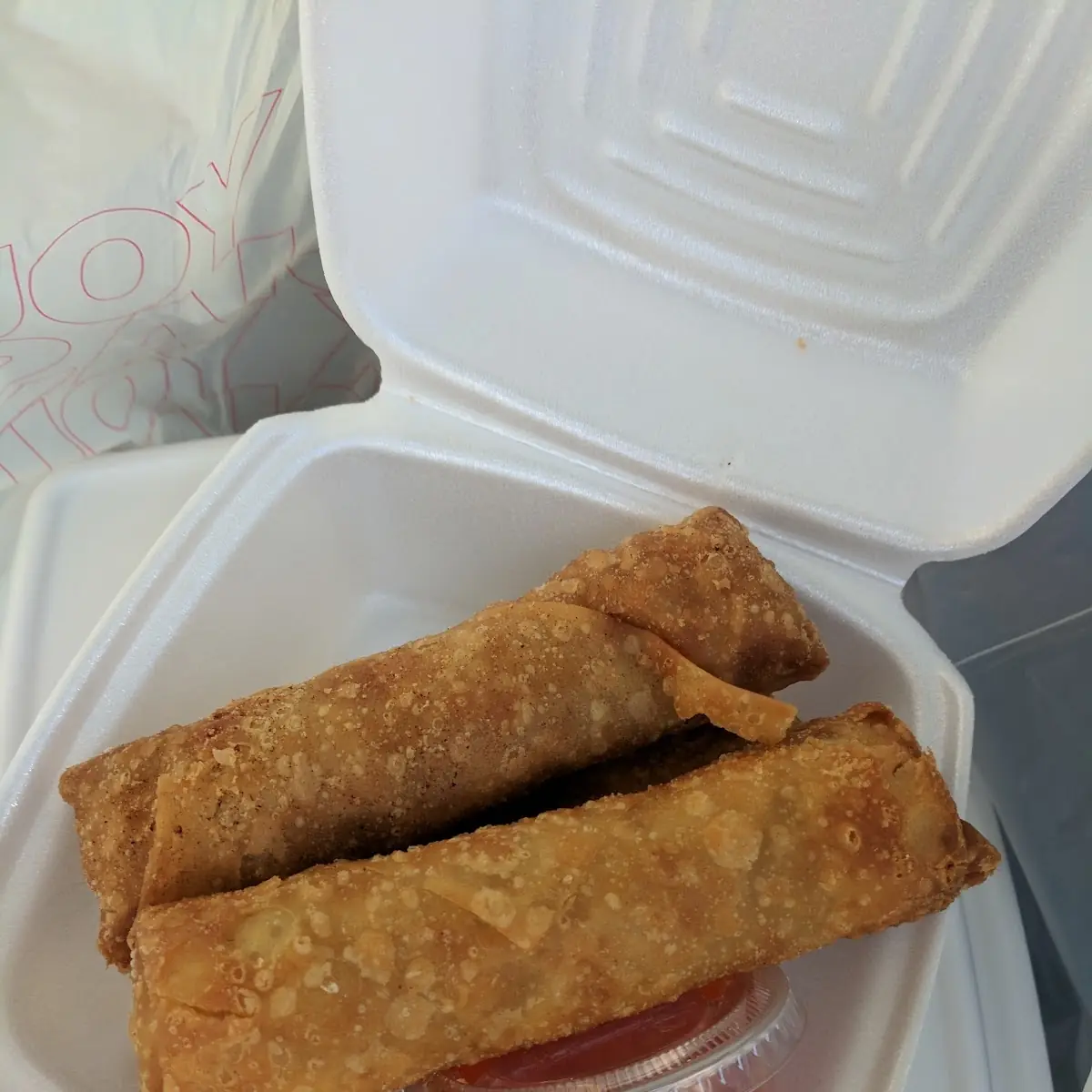 Fried Dumplings and Vegetable Egg Rolls