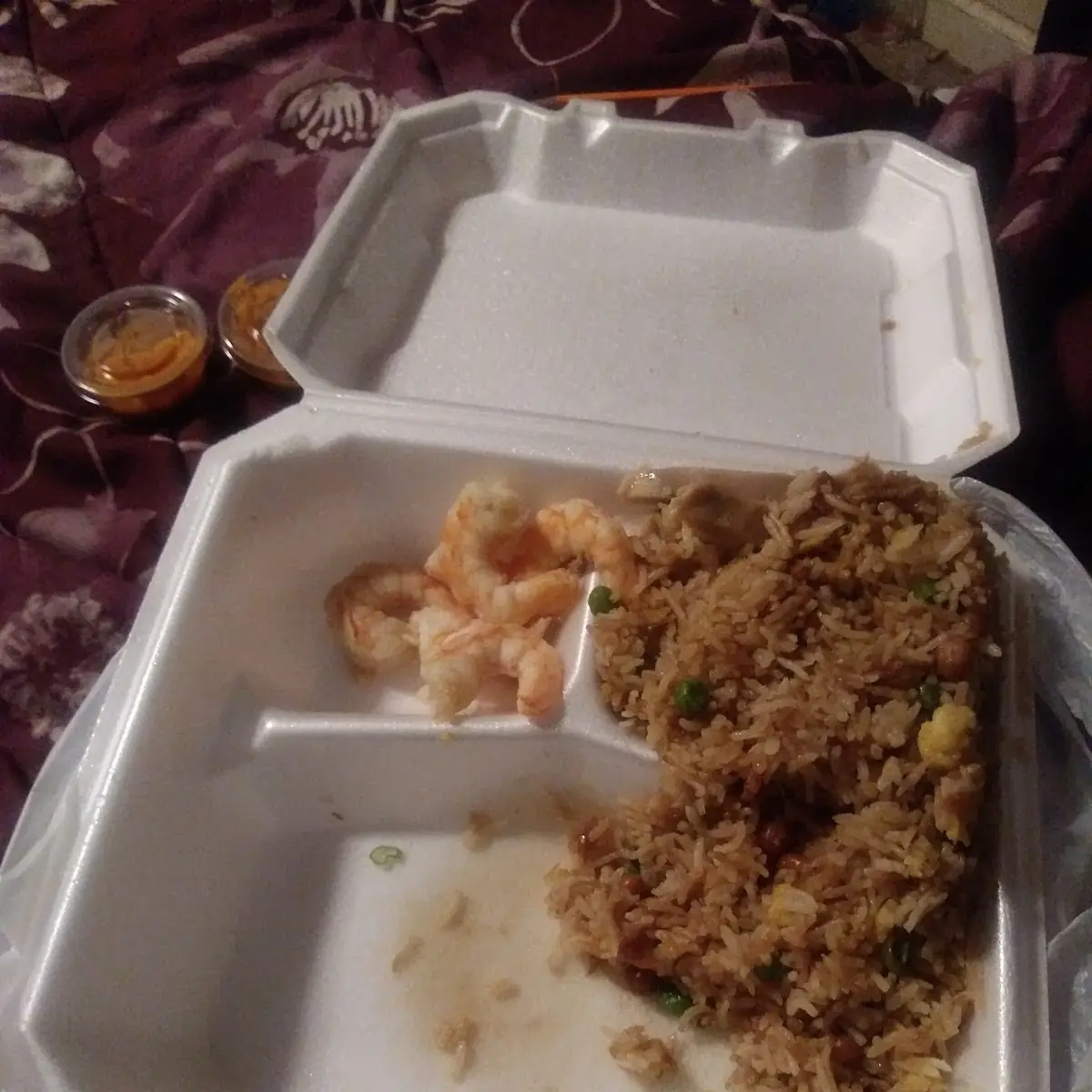 Shrimp and Chicken with Fried Rice