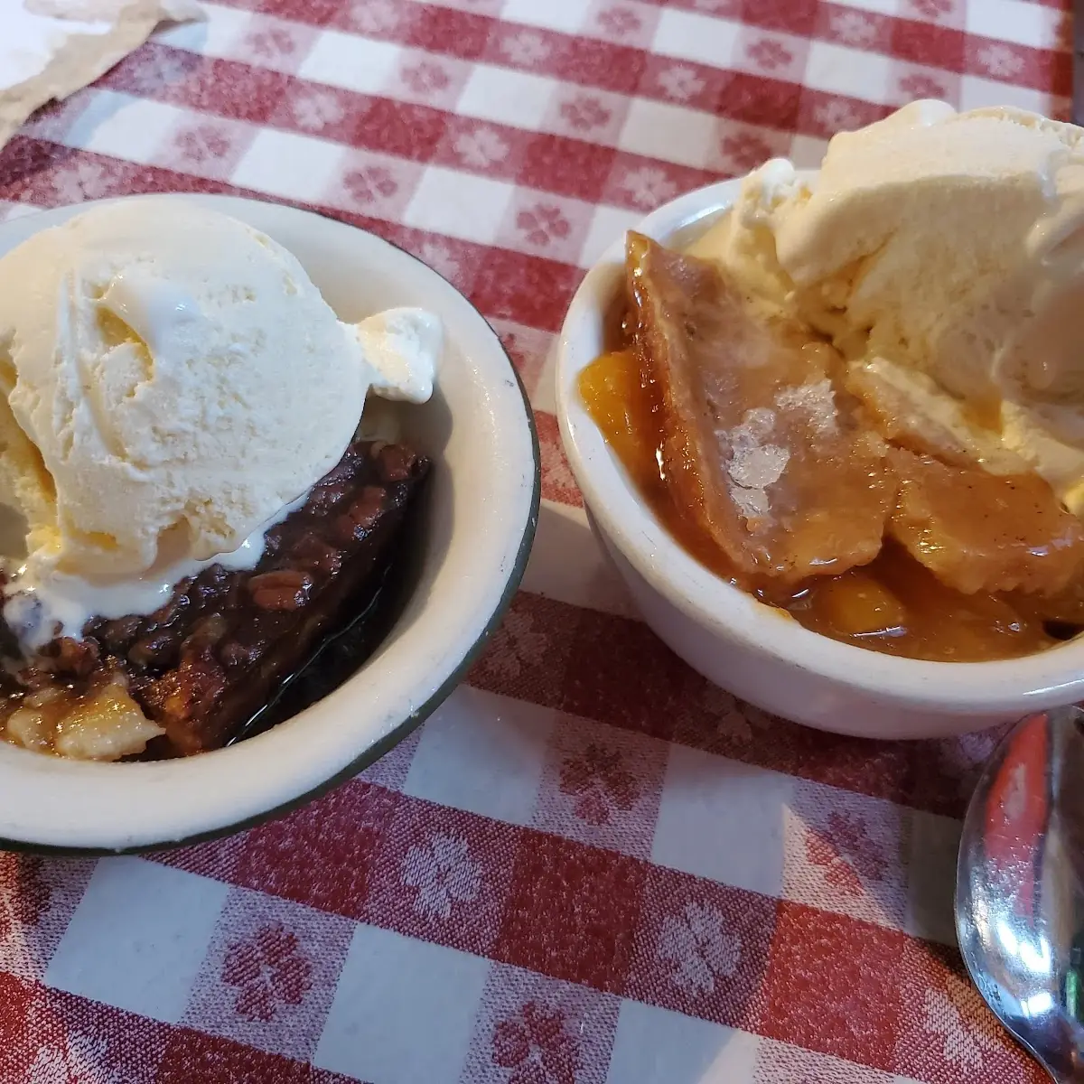 Pecan Cobbler a La Mode