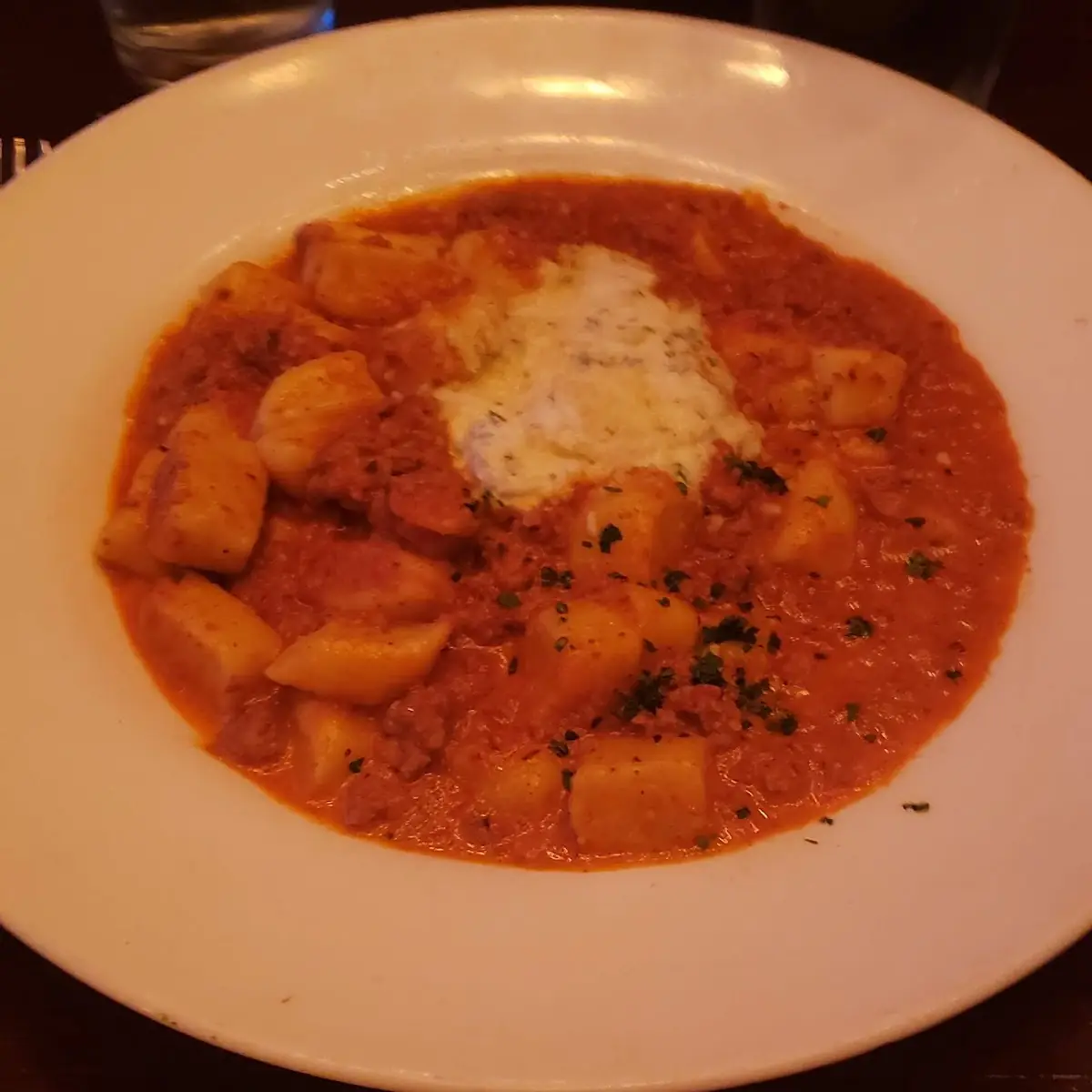 Potato Gnocchi Bolognese