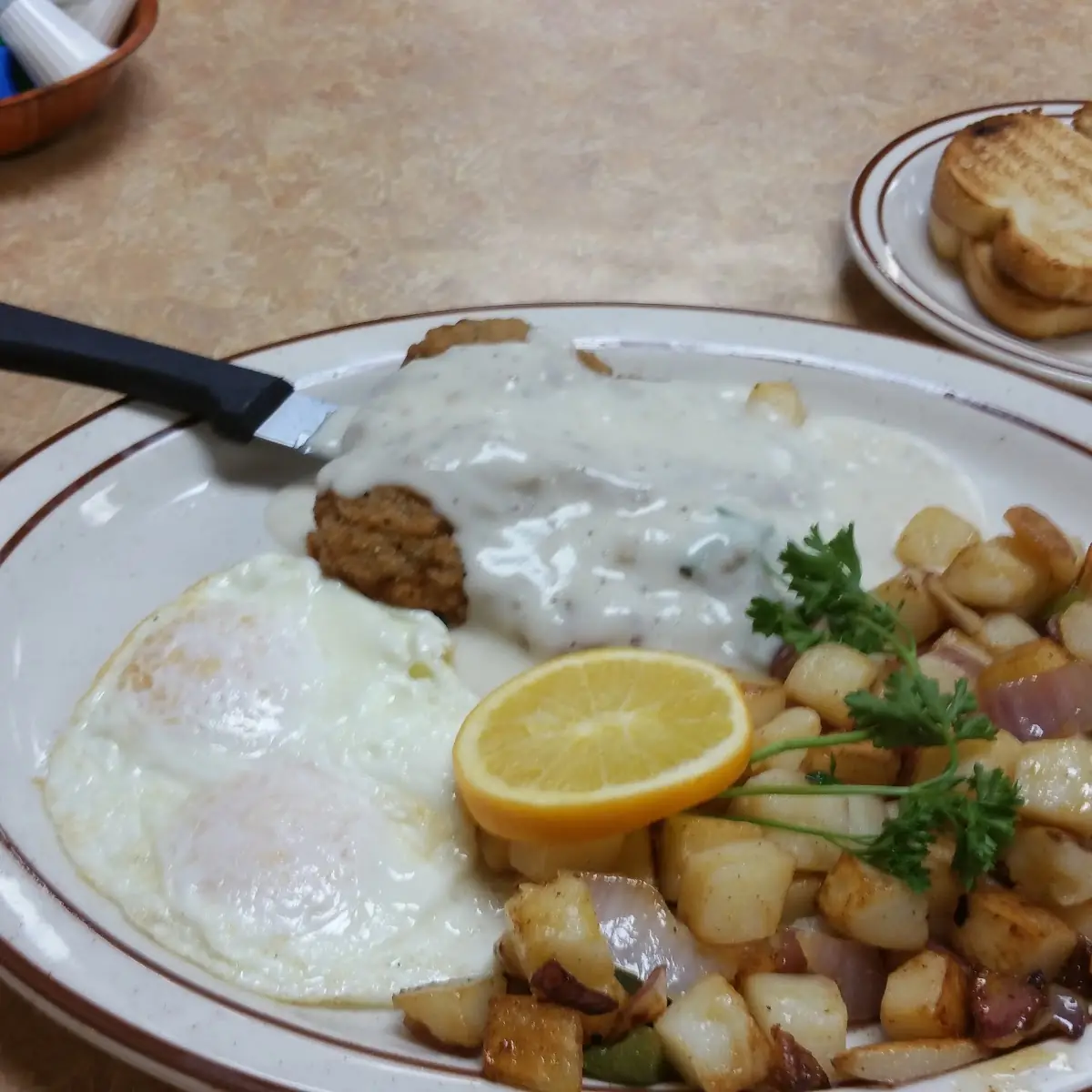 Chicken Fried Steak and Eggs