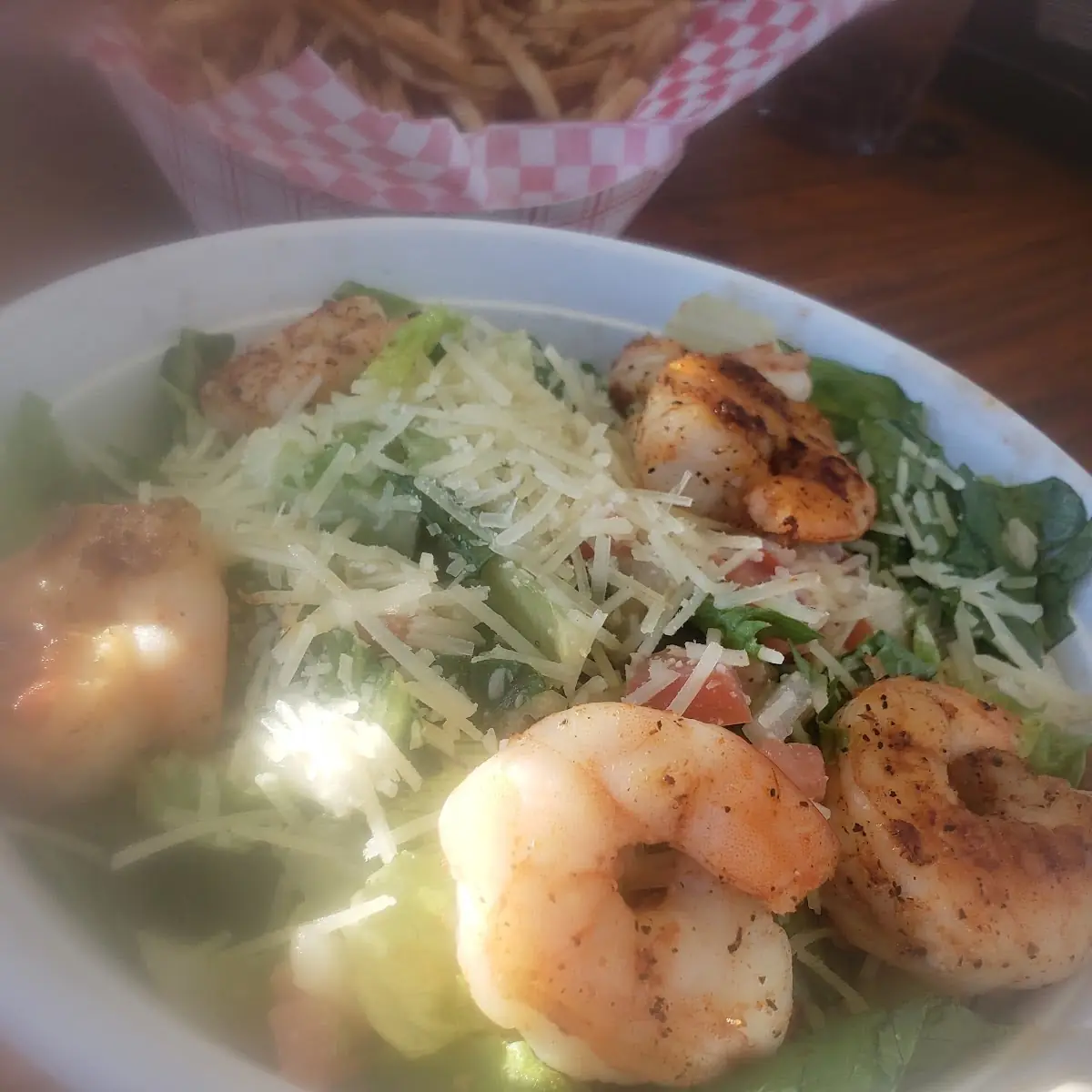 Ceasar Salad with Grilled Shrimp