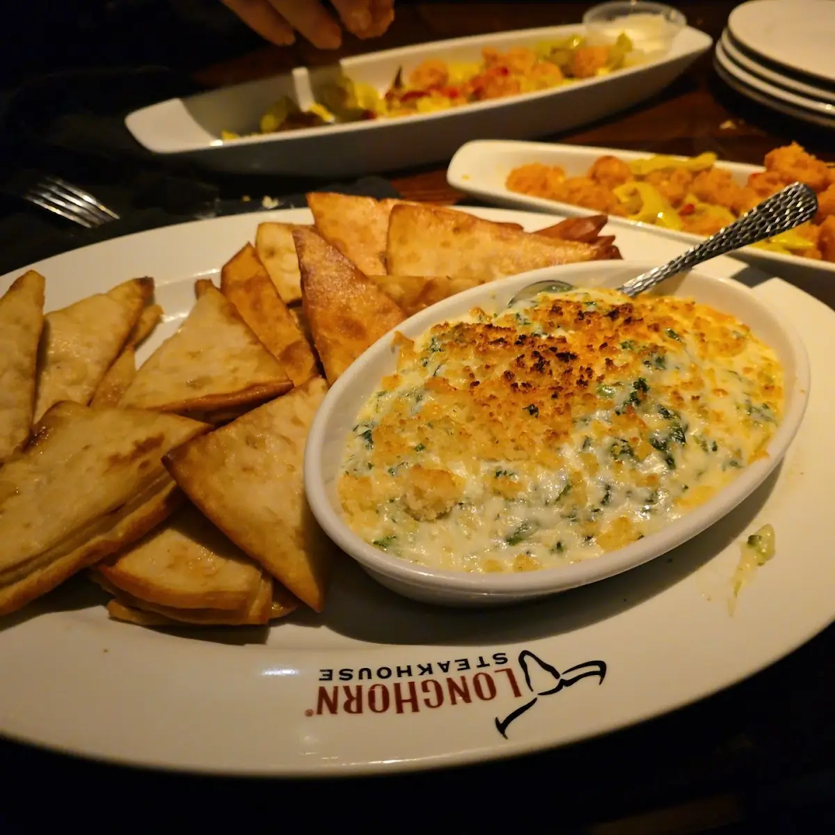 Parmesan Crusted Spinach Dip