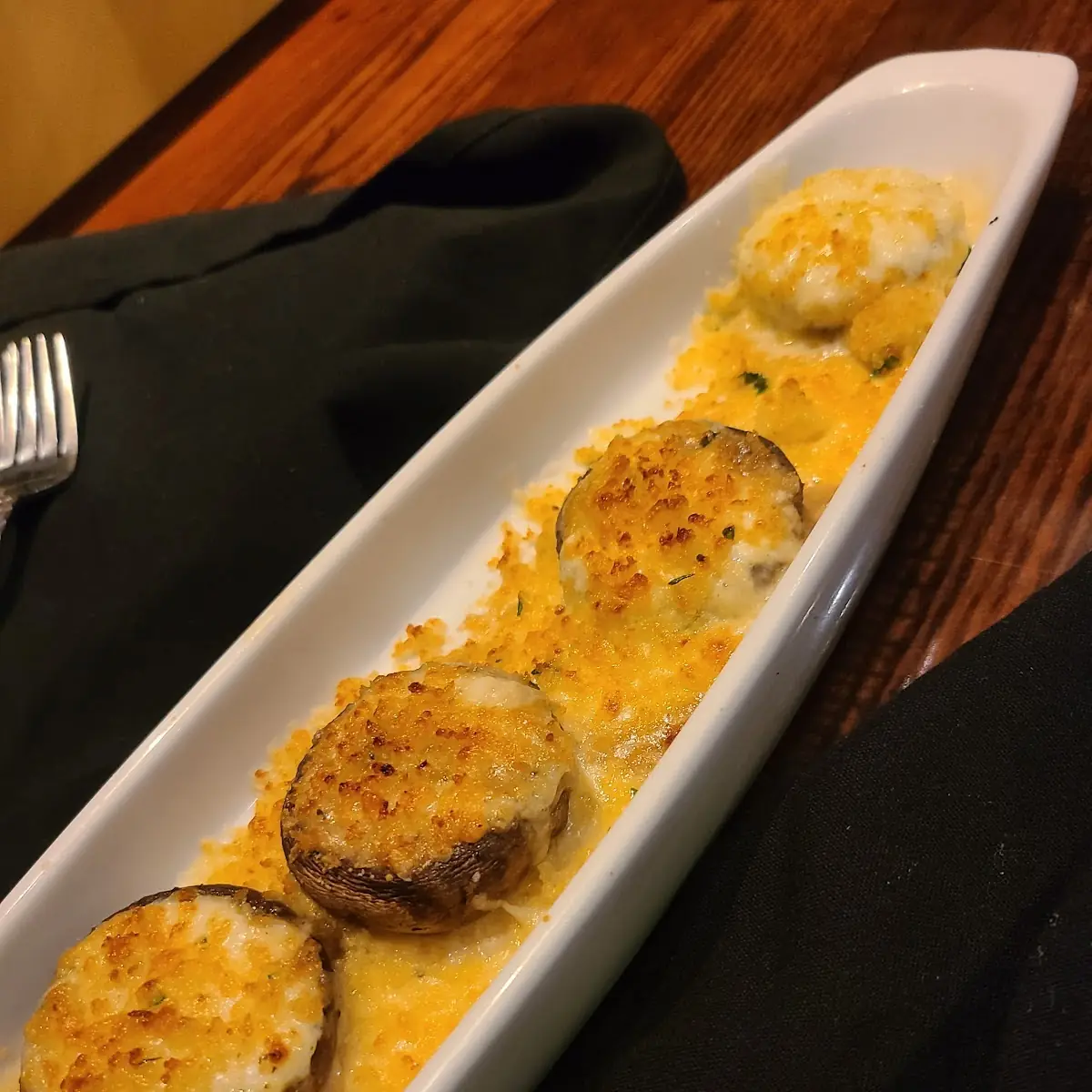 White Cheddar Stuffed Mushrooms