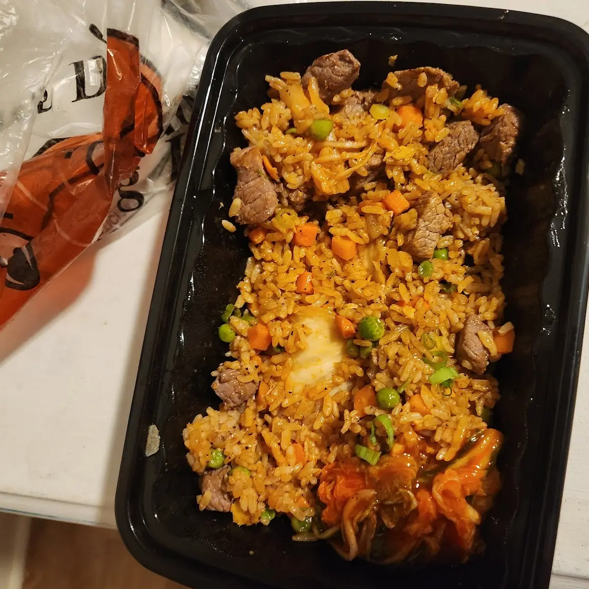 Kimchi Fried Rice with Beef