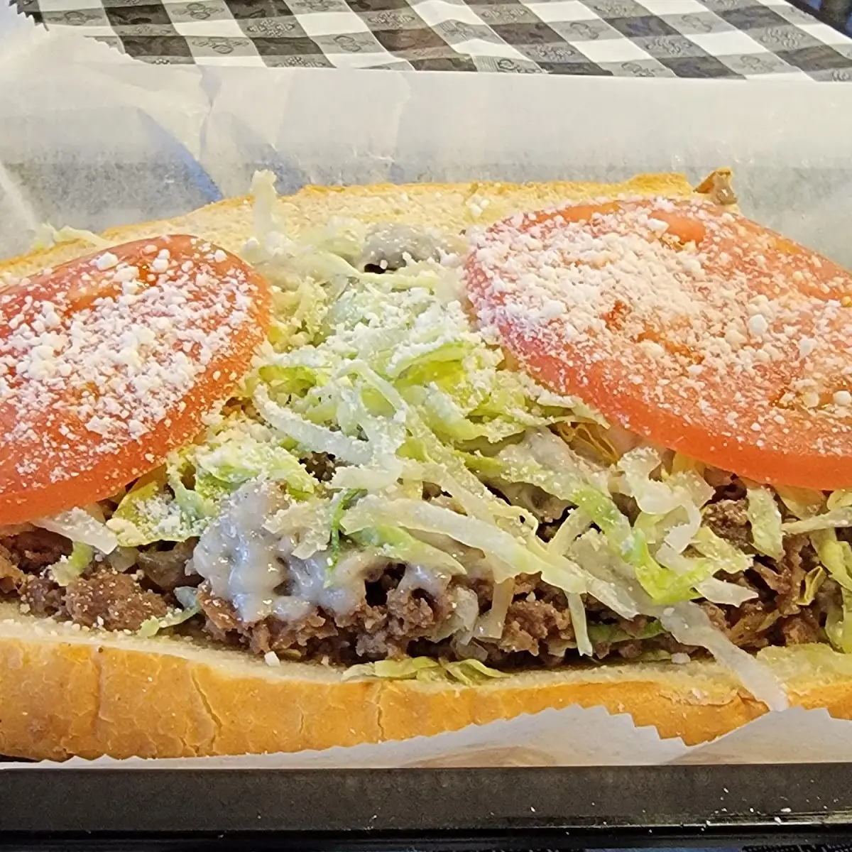 Half of a Cheese Steak Sub