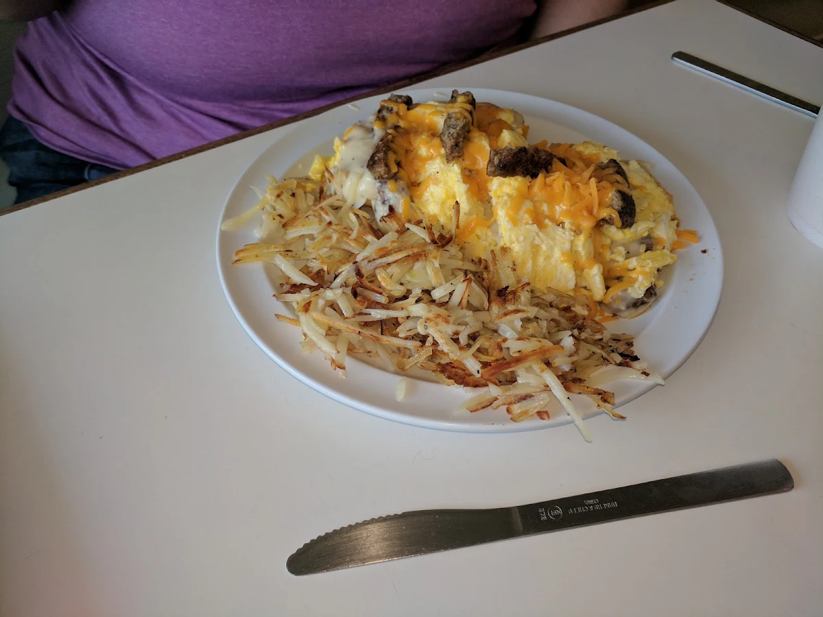 With Hash Browns and Meat