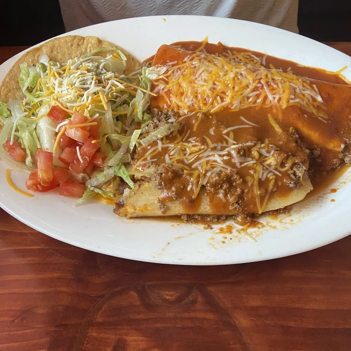 Beef Taco and Beef Enchiladas