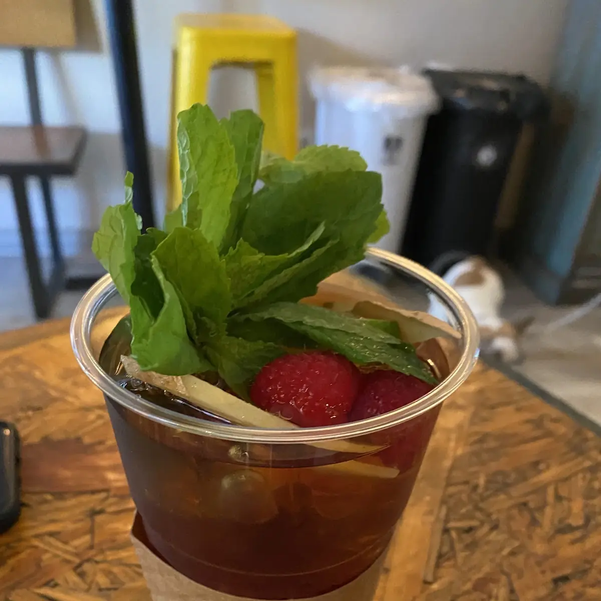 Moroccan Mint Tea with Raspberry