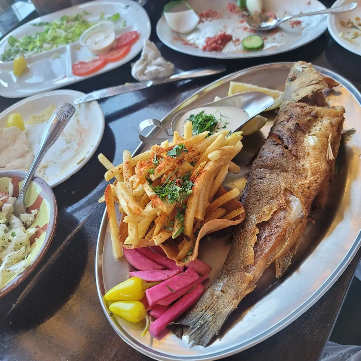 Fried White Sea Bass