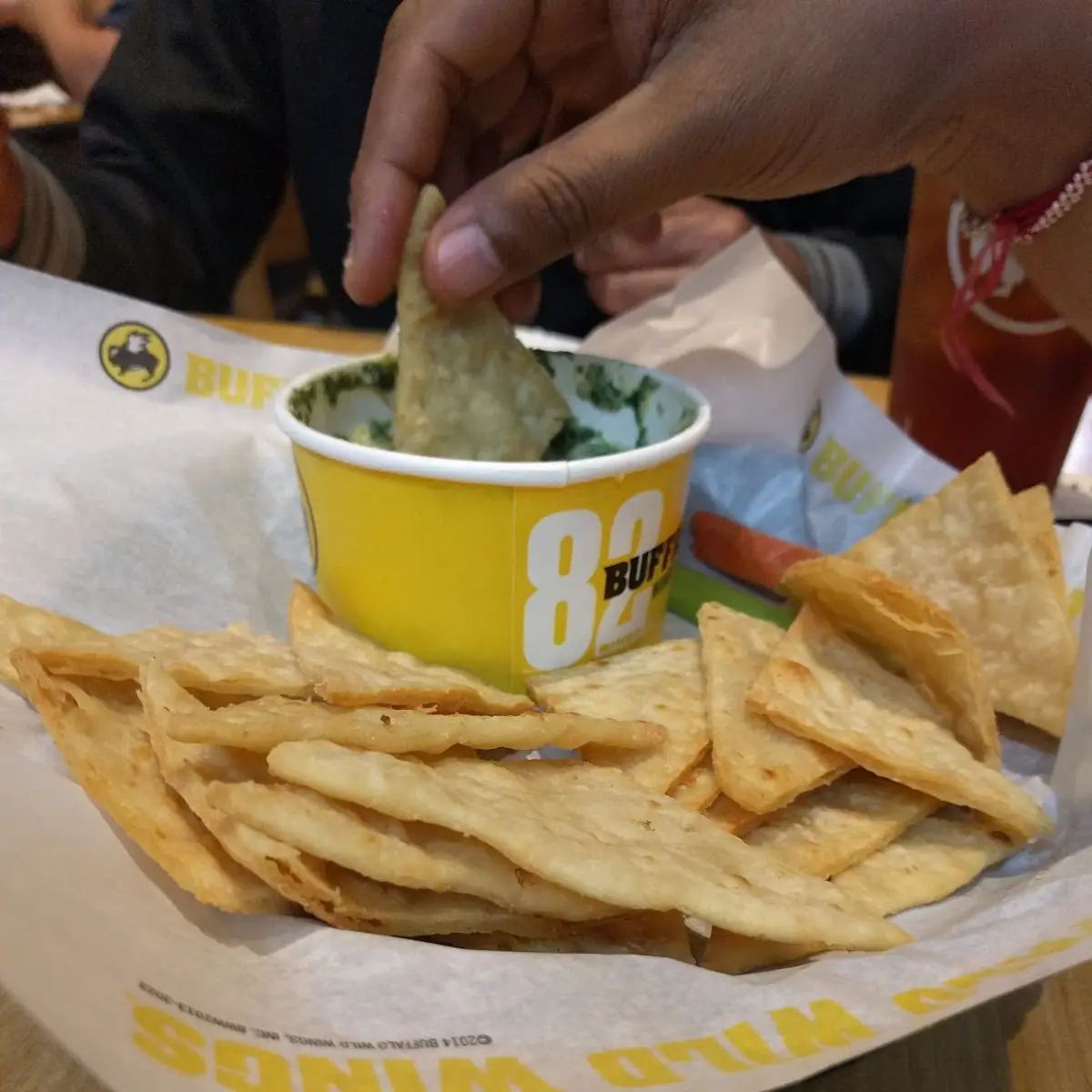 Spinach Artichoke Dip with Pita Bread Chips