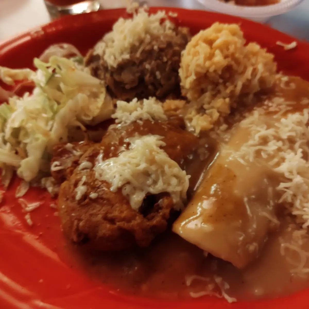 Chili Relleno and Tamale