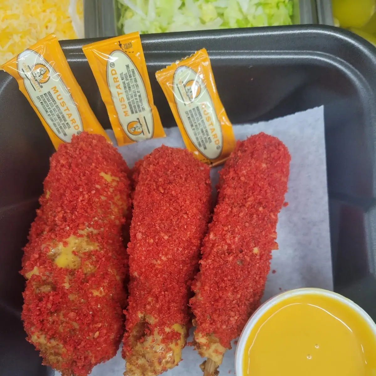 Hot Cheeto Corn Dog