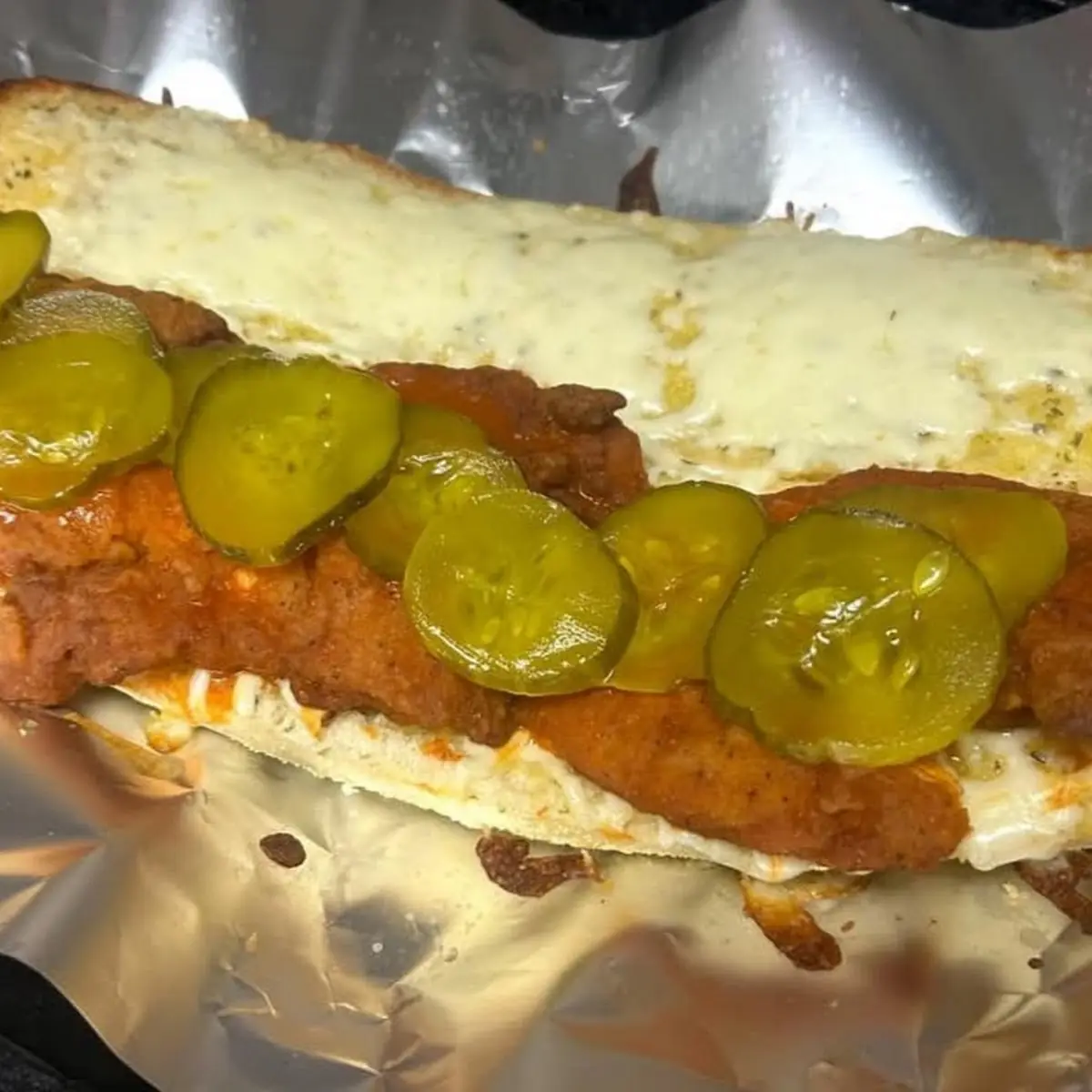 Fried Chicken Sandwich with Pickles