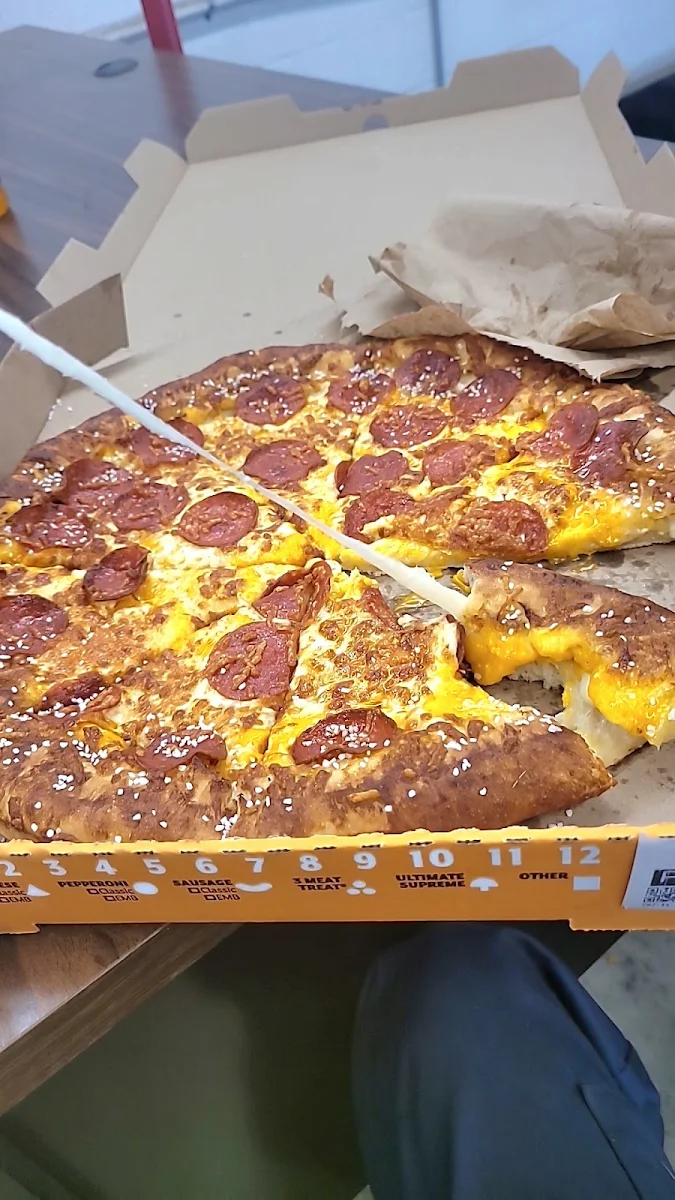 Pretzel Crust with Cheese Sauce & Cheese