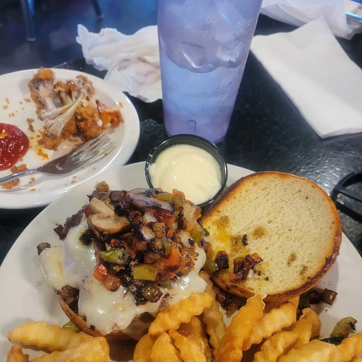 Mushroom and Swiss Burger