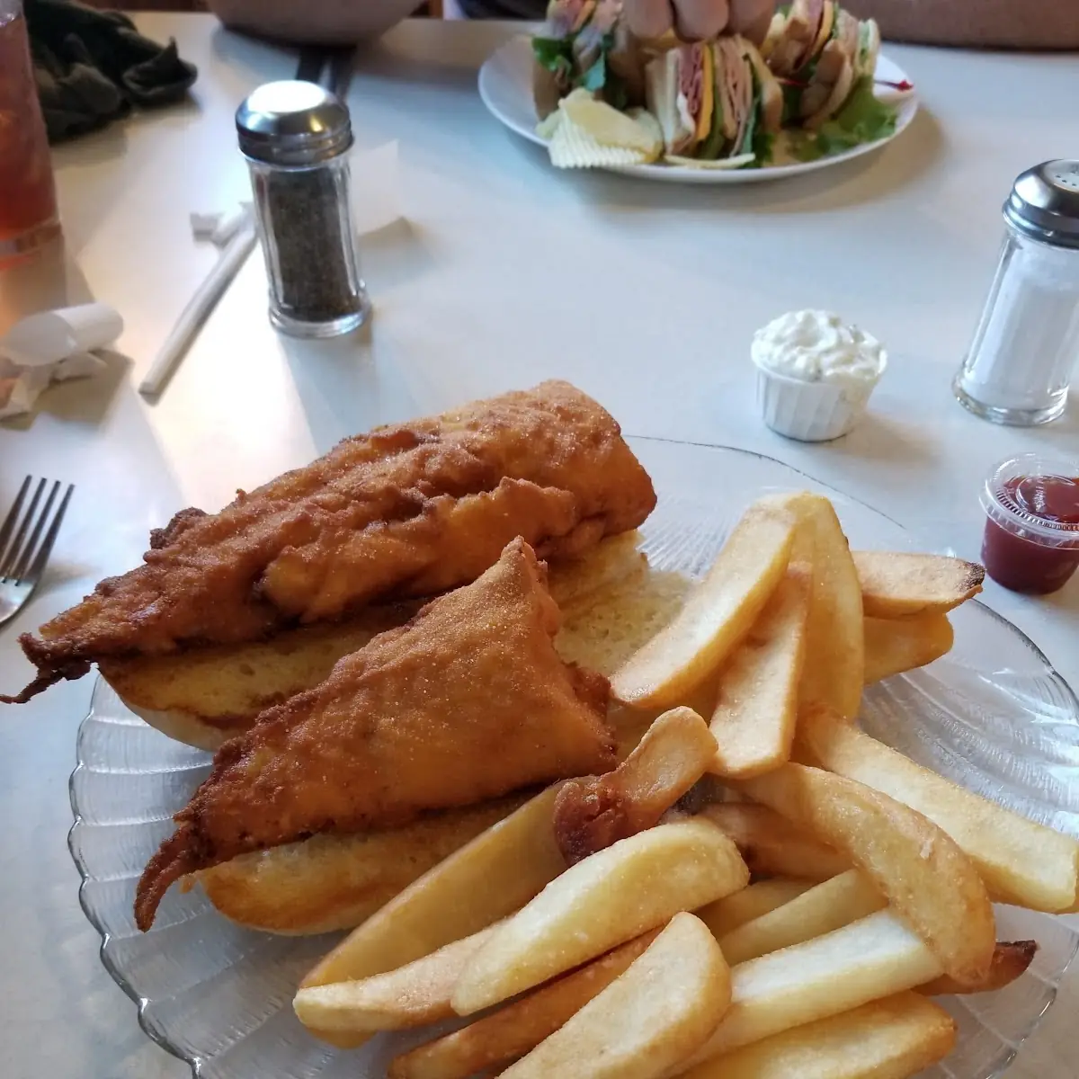 Deep Fried Haddock Sandwich