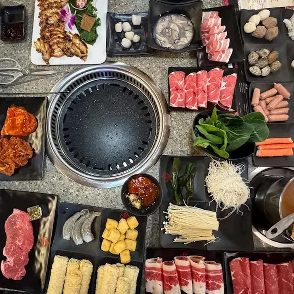 Hot Pot and Korean Barbecue