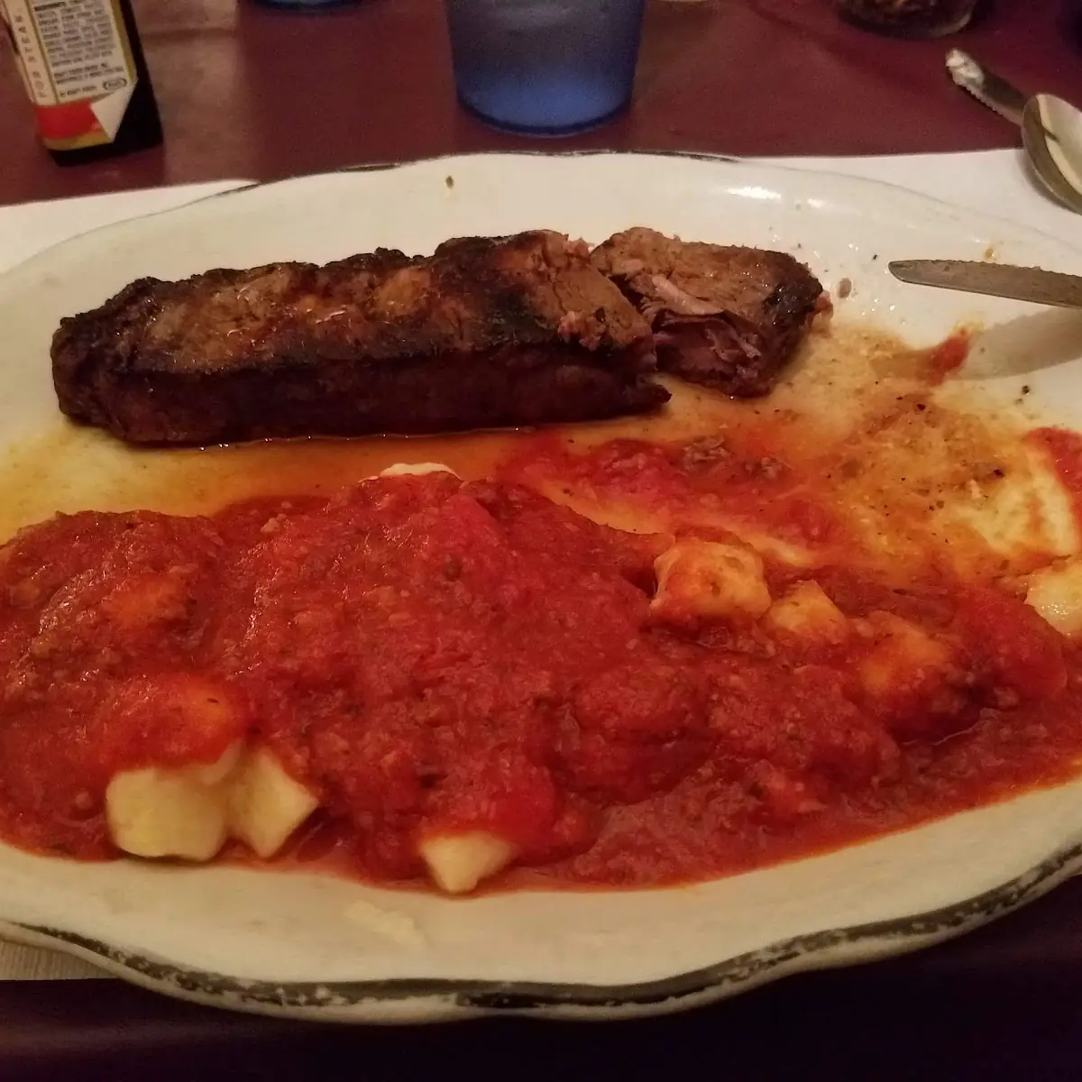 Strip Steak and Gnocchi