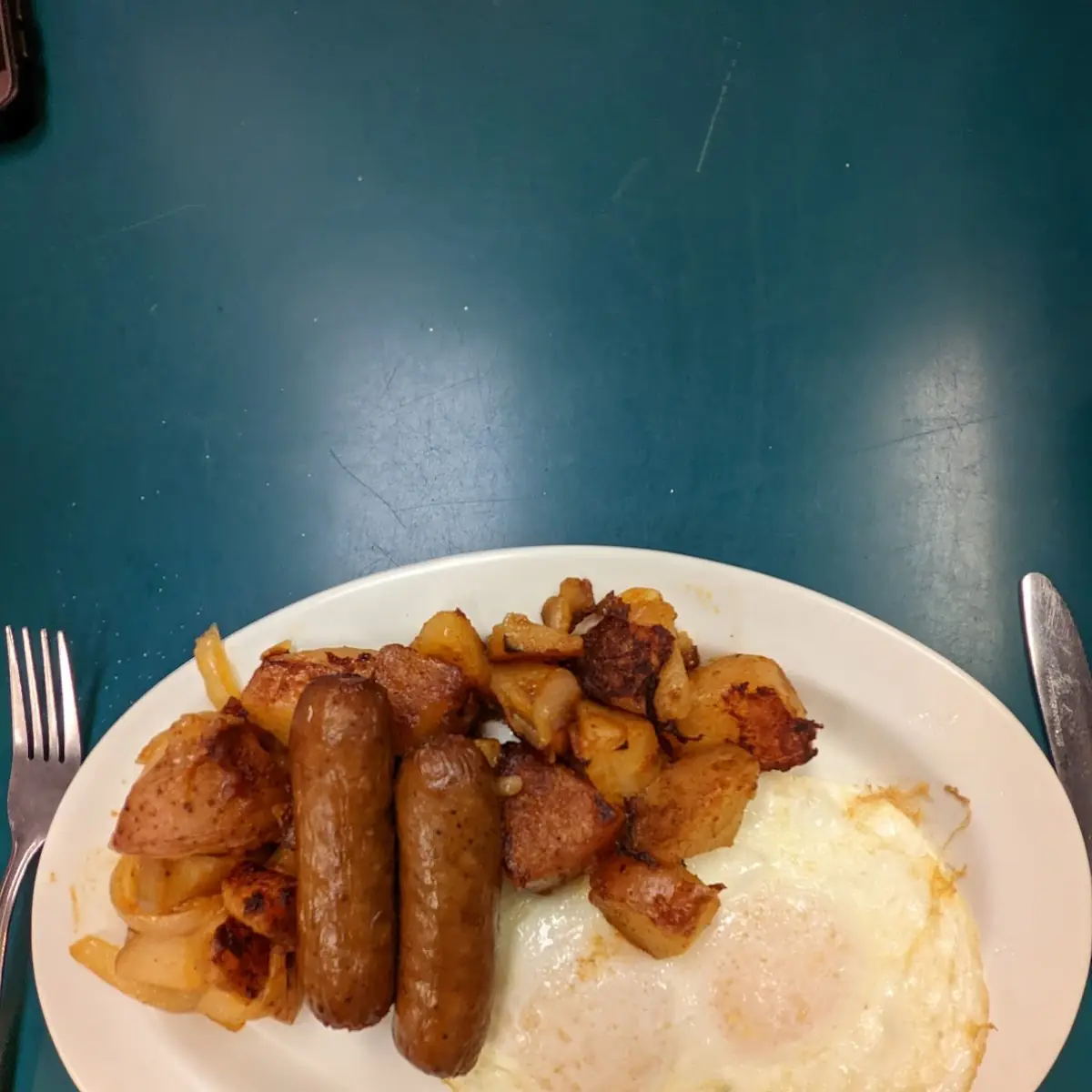 Eggs Sausage and Home Fries